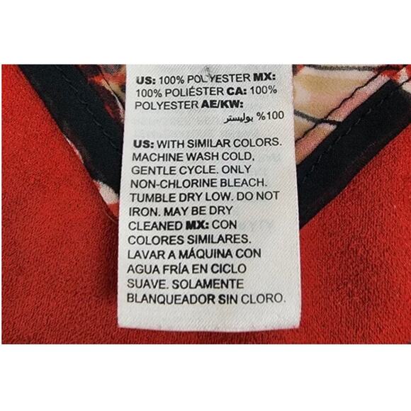 Chico's women's s/m Paprika Faux Suede black Chiffon Open front Ruana Kimono - Picture 8 of 8